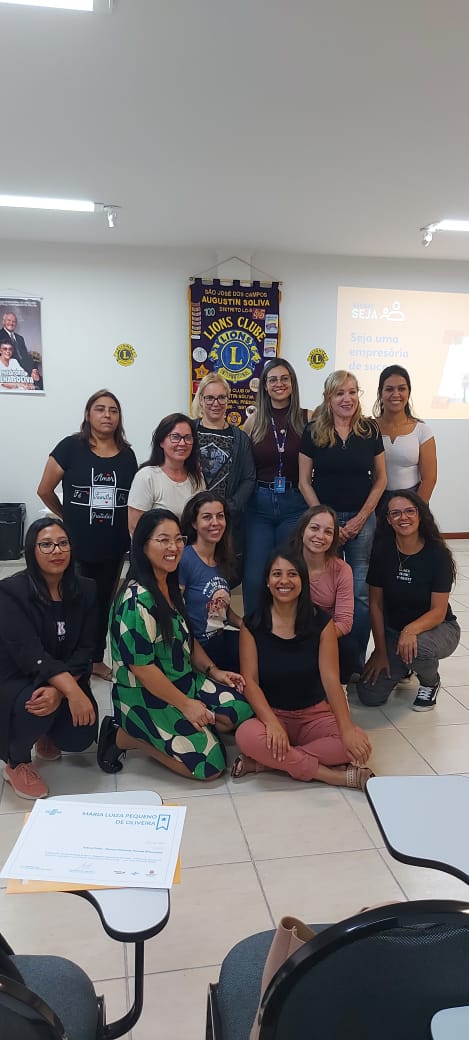Foto de curso em parceria com Lions Club